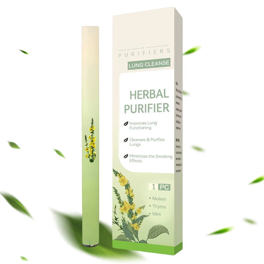 Herbal Diffuser Pen Feltwort Natural Lung Cleansing Purifier Aromatherapy Clear Air Inhaler Breathing Improve Health Care Sticks